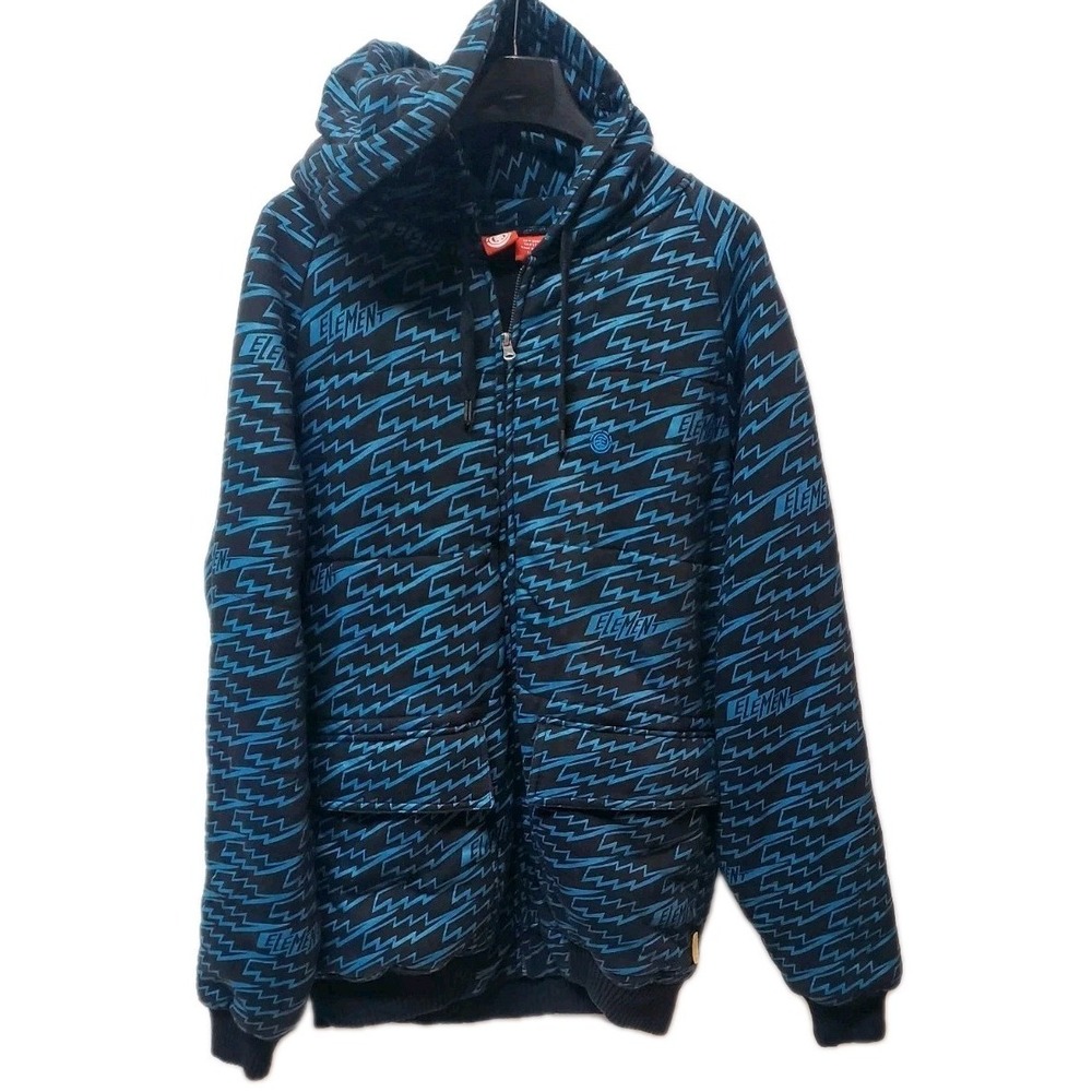 Vintage Element Hoodie Mens L Aqua Skateboard Full Zip Jacket - Picture 9 of 16